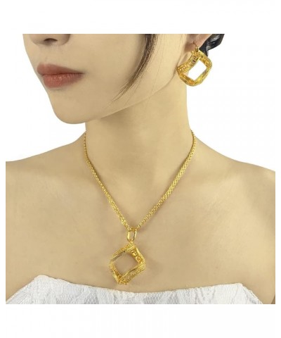 Indian ladies jewelry necklace earrings 24K gold plated Dubai necklace jewelry set 10 $11.25 Jewelry Sets