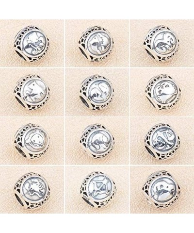 925 Sterling Silver Zodiac Constellation Sign Bead Charm fit Pandora Chamilia Bracelet Necklace (Capricorn) Taurus $7.17 Brac...