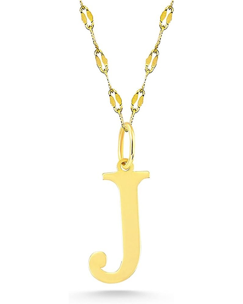 Exquisite 14K Gold Letter Pendant Chain Necklace, Personalized Initial Charm Jewelry for a Timeless and Stylish Look, Gift fo...