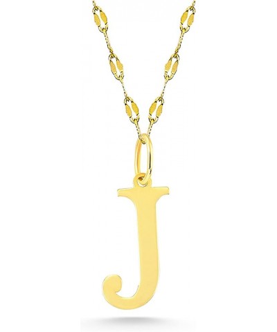 Exquisite 14K Gold Letter Pendant Chain Necklace, Personalized Initial Charm Jewelry for a Timeless and Stylish Look, Gift fo...