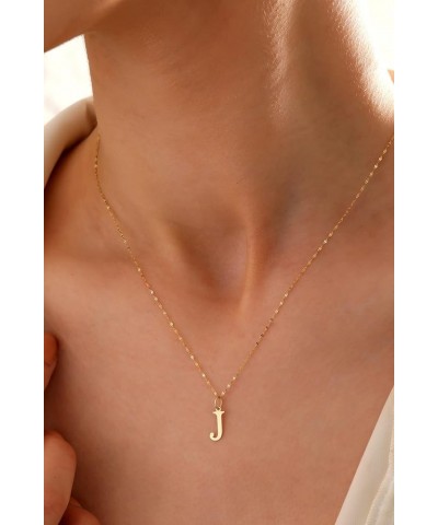 Exquisite 14K Gold Letter Pendant Chain Necklace, Personalized Initial Charm Jewelry for a Timeless and Stylish Look, Gift fo...