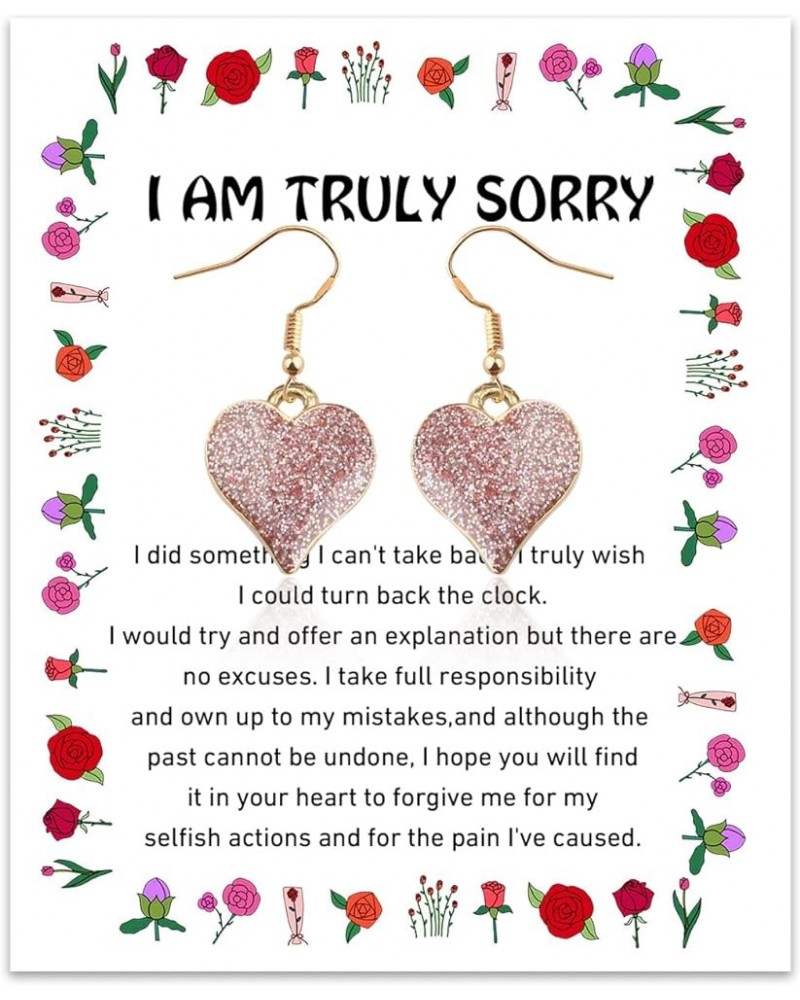 Apology Gifts I'm Sorry Gifts for Her Interlocking Heart Necklace Forgiveness Gift Apologize Gift for Wife, Girlfriend, Soulm...