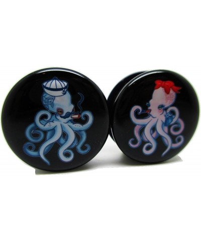 Octopus Couple Ear Plugs - Acrylic Screw-On - 10 Sizes Pair* 11/16" (18mm) $7.77 Body Jewelry