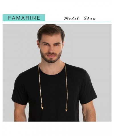 Gold Y Necklace Long Headphone Chain Necklace for Women Men Fashion Hip Hop Music Necklace $7.50 Necklaces