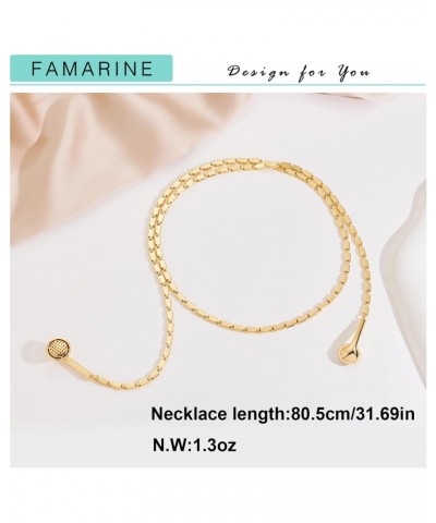 Gold Y Necklace Long Headphone Chain Necklace for Women Men Fashion Hip Hop Music Necklace $7.50 Necklaces