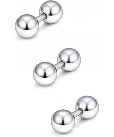 14G Big Piercing Balls PA Rings Piercing Jewelry Hypoallergenic Surgical Steel Tragus Helix Cartilage Earrings Externally Thr...