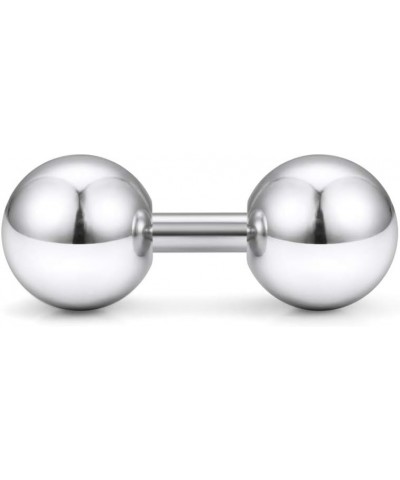 14G Big Piercing Balls PA Rings Piercing Jewelry Hypoallergenic Surgical Steel Tragus Helix Cartilage Earrings Externally Thr...