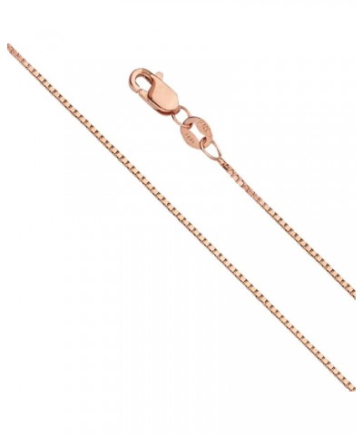 14K Solid Gold Box Chains (Select Options) 16 Inches Rose Gold $133.40 Necklaces