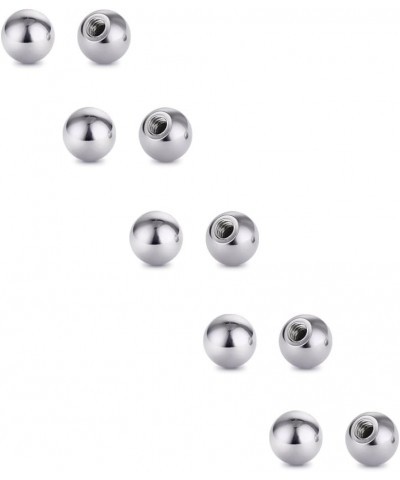 Threaded 316L Steel Replacement Balls Piercing Parts for Body Jewelry 14G 16G Barbell 10pcs 16G 3mm $7.19 Body Jewelry