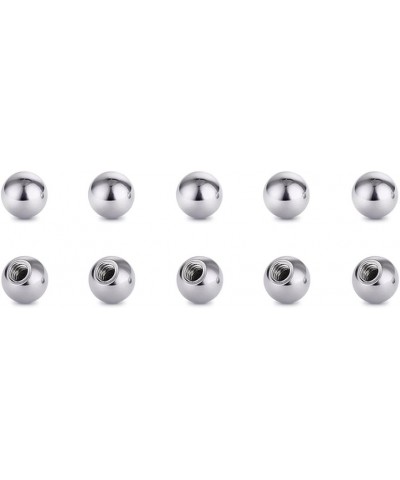 Threaded 316L Steel Replacement Balls Piercing Parts for Body Jewelry 14G 16G Barbell 10pcs 16G 3mm $7.19 Body Jewelry