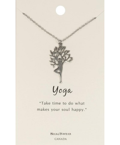 Life Love Friendship Inspire Pewter Pendant Necklaces Yoga $9.45 Necklaces