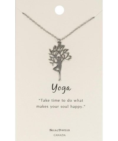 Life Love Friendship Inspire Pewter Pendant Necklaces Yoga $9.45 Necklaces