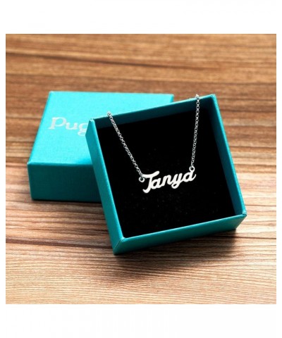 Personalized Name Necklace Custom Made Sterling Silver Pendant Women Choker Jewelry Same Day Shipping Valentine's Gift for He...