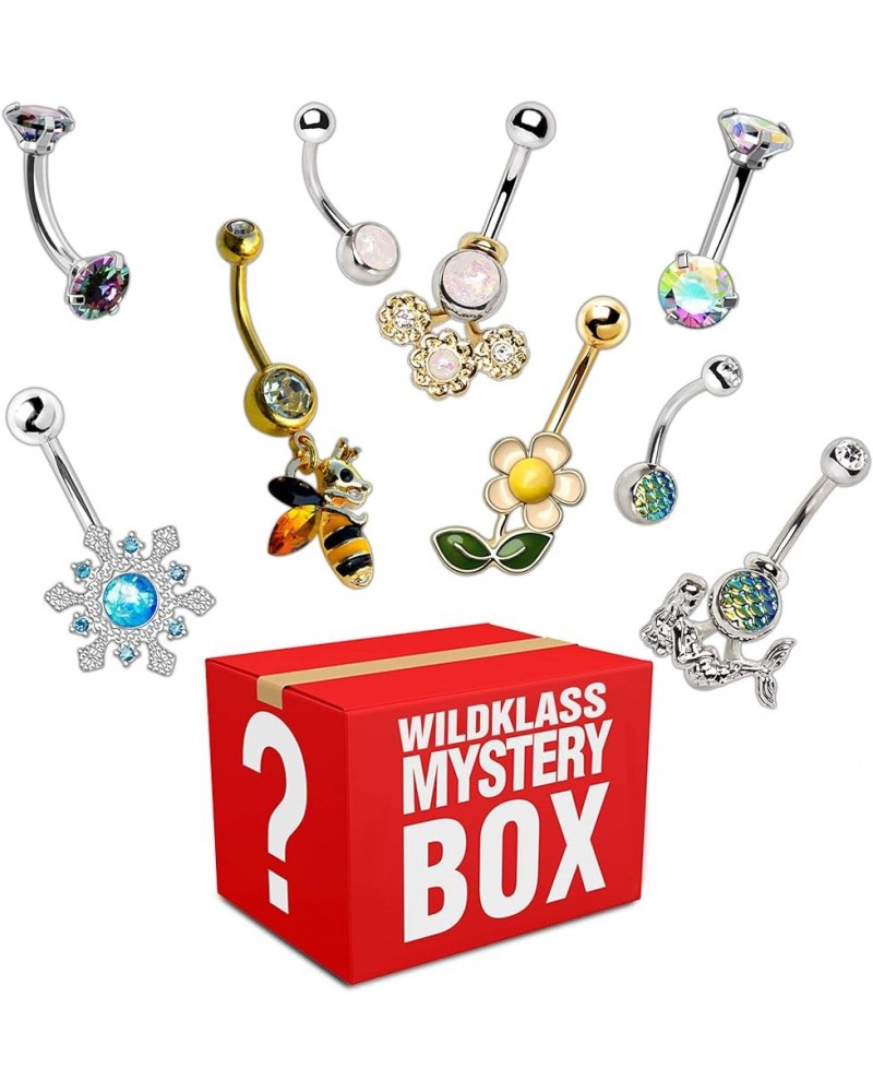 Mystery Grab Bag of Belly Rings 5 Pack $22.05 Body Jewelry