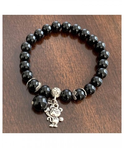 Feng Shui Handmade Chinese Zodiac Black Agate Beads Bracelet Amulet Tiger $10.07 Bracelets