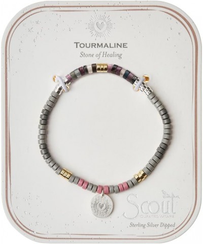 Intention Charm Bracelet - Tourmaline/Silver $11.61 Bracelets