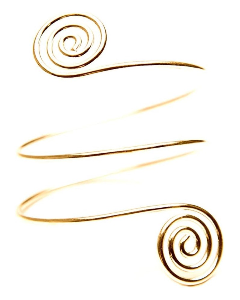 Spiral Bracelet Armband Bangle for Women Lady Bridal Metal Upper Arm Cuff Armlet Gypsy Boho Armband Gold $9.05 Bracelets