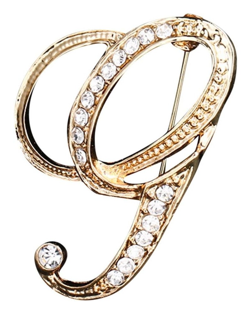 Brooches and Pins for Women Fashion Temperament Fashion Elegant 26 Initial Rhinestone Brooch for Women Gold Brooch for Women ...