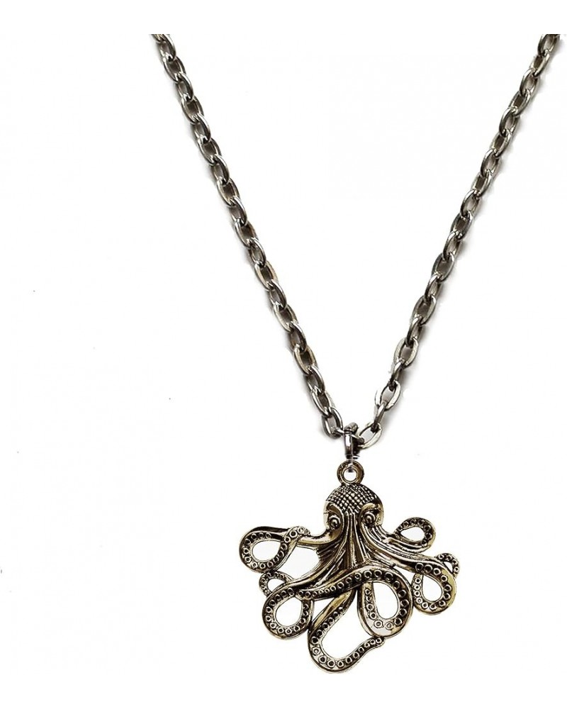 Steampunk Jewelry Octopus Pendant Necklace Bronze Color $11.25 Necklaces