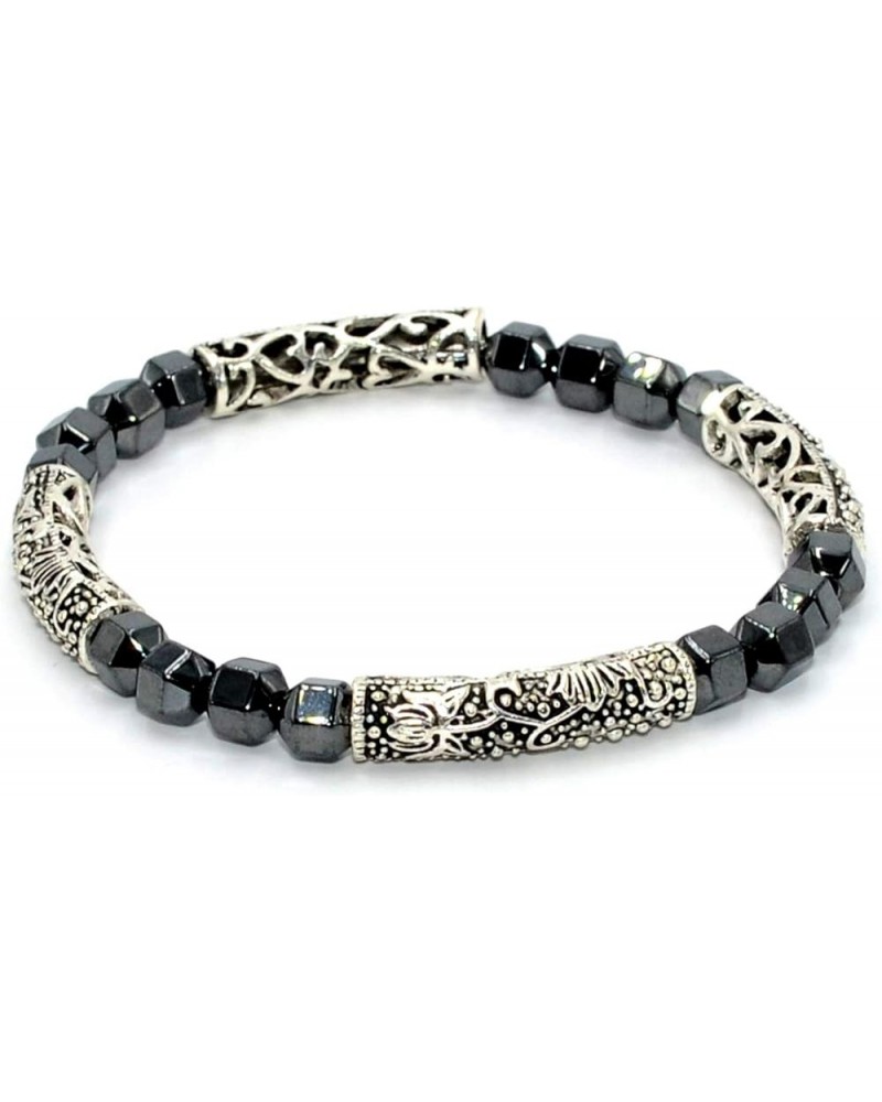 Handmade Bracelet Collection - (Ethnic Wallet Gift) Hematite -6 mm Beads- $10.55 Bracelets