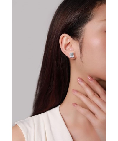 Stud Earrings for Women Cubic Zirconia Bridal Wedding Gift Fashion Jewelry White $5.89 Earrings