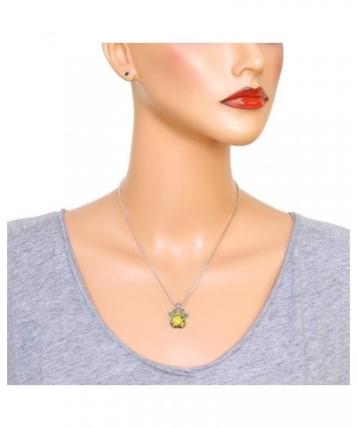 Crystal Paw Birthstone Pendant Necklace 17 Inch Snake Chain Gift Box Included 11-November $7.00 Necklaces