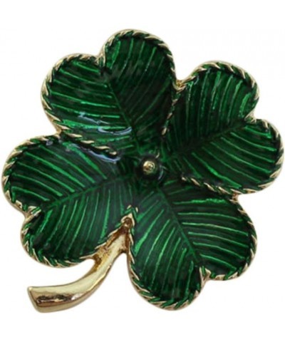 1Pc St Patricks Day Four Leaf Brooch Shamrock Gold Plated Retro Lapel Pin St. Patricks Day Accessory 4cm*3.5cm*0.2cm $7.50 Ot...