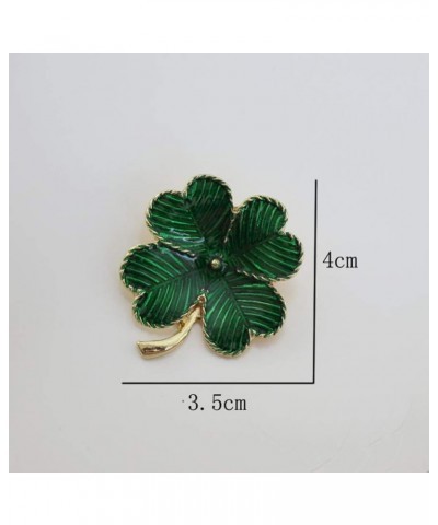 1Pc St Patricks Day Four Leaf Brooch Shamrock Gold Plated Retro Lapel Pin St. Patricks Day Accessory 4cm*3.5cm*0.2cm $7.50 Ot...