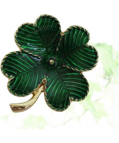 1Pc St Patricks Day Four Leaf Brooch Shamrock Gold Plated Retro Lapel Pin St. Patricks Day Accessory 4cm*3.5cm*0.2cm $7.50 Ot...