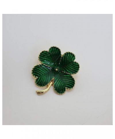 1Pc St Patricks Day Four Leaf Brooch Shamrock Gold Plated Retro Lapel Pin St. Patricks Day Accessory 4cm*3.5cm*0.2cm $7.50 Ot...