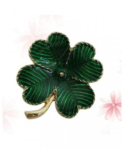 1Pc St Patricks Day Four Leaf Brooch Shamrock Gold Plated Retro Lapel Pin St. Patricks Day Accessory 4cm*3.5cm*0.2cm $7.50 Ot...