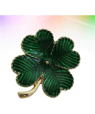 1Pc St Patricks Day Four Leaf Brooch Shamrock Gold Plated Retro Lapel Pin St. Patricks Day Accessory 4cm*3.5cm*0.2cm $7.50 Ot...