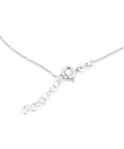 Sterling Silver Jewelry - Rhodium Plated 925 Stamp - Interlinked Open Couple Heart Anklet - Jewelry Stylish Beautifully Desig...