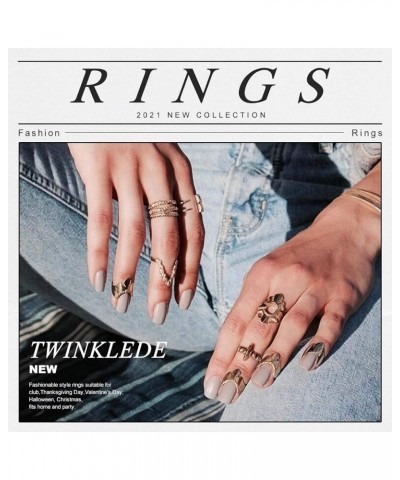 Hollow Stackable Rings 9pcs Gold Finger Rings Knuckle Rings Simple Joint Ring for Women and Girls Gold 10pcs $7.47 Rings