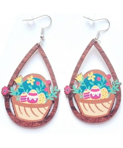 Easter Earrings Easter Cute Bunny Wooden Earrings Easter Egg Beads Carrot Earrings Holiday Earrings Easter Gifts B egg $5.93 ...