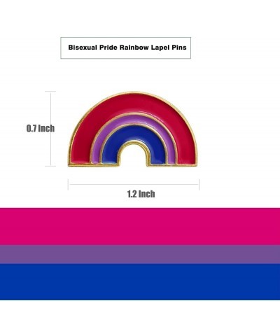 2/12/50/100Pcs Bisexual Bi Pride Rainbow Lapel Pins Bulk-Supports LGBT Progress Gay Brooch Badge for Men Women Clothes Bags H...