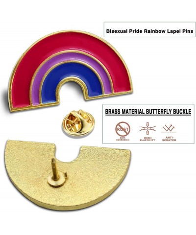 2/12/50/100Pcs Bisexual Bi Pride Rainbow Lapel Pins Bulk-Supports LGBT Progress Gay Brooch Badge for Men Women Clothes Bags H...