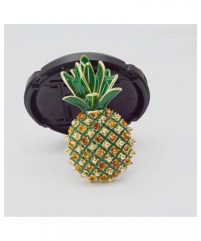 Retro Pineapple Rhinestone Brooch Alloy Personaltiy Cartoon Fruit Boutonniere Women Wedding Bridal Banquet Clothing Decorativ...