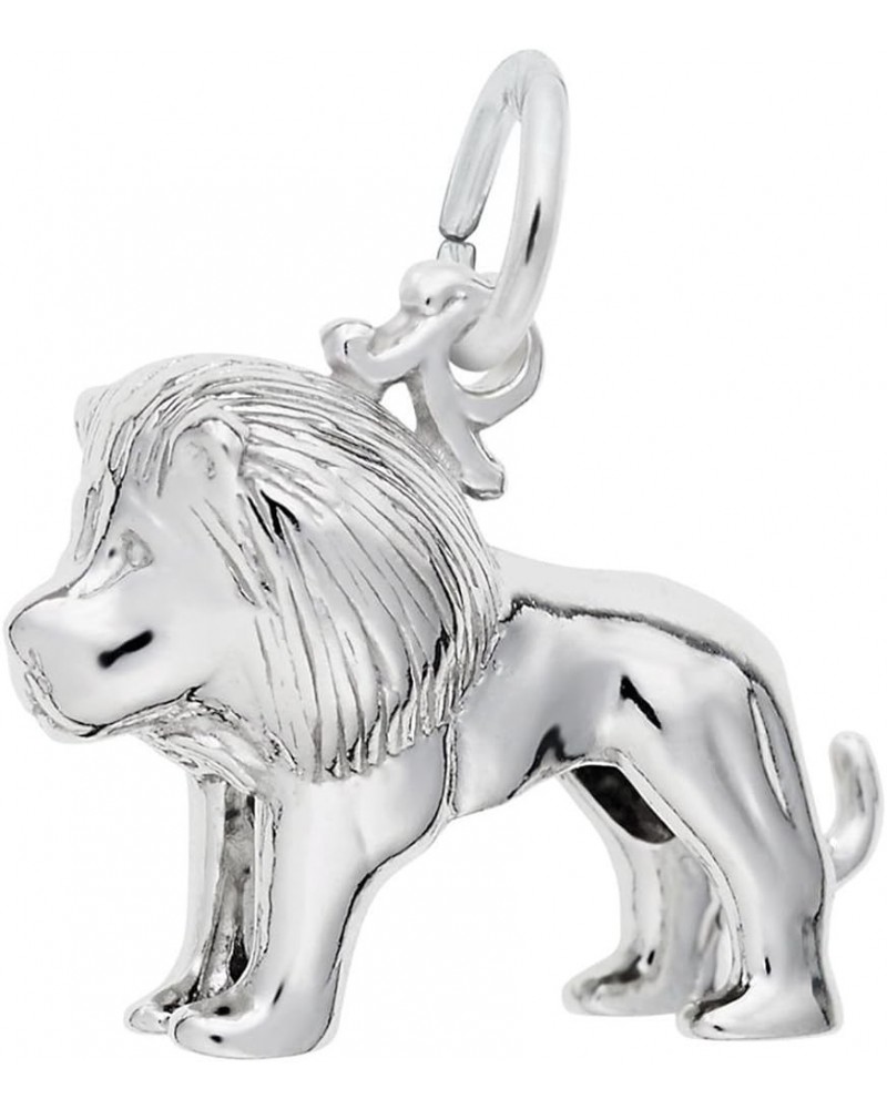 Rembrandt Small Lion Charm 14K White Gold $18.00 Bracelets