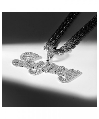 CJWN·O Letters Pendant Personalized Fashion Name Cubic Zirconia Necklace Iced Out CZ Necklace For Women Hip Hop Jewelry Gifts...