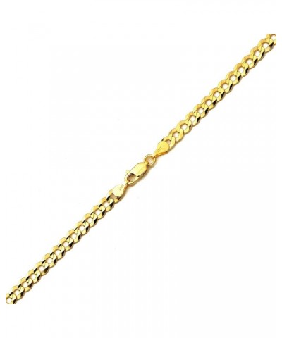 10k Yellow Gold 4.5mm Plain Solid Curb Cuban Necklace w/Lobster Lock (18" to 28") 28 $361.35 Others