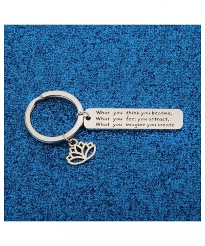 Buddhist Inspirational Quote Keychain What You Think You Become Buddha Jewelry Inspirational Gift What You Think You Become $...