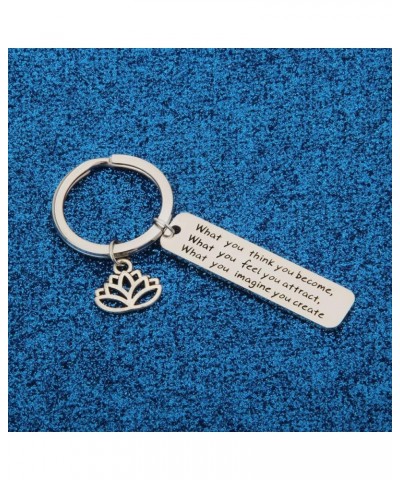 Buddhist Inspirational Quote Keychain What You Think You Become Buddha Jewelry Inspirational Gift What You Think You Become $...