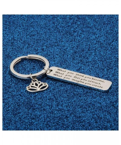 Buddhist Inspirational Quote Keychain What You Think You Become Buddha Jewelry Inspirational Gift What You Think You Become $...