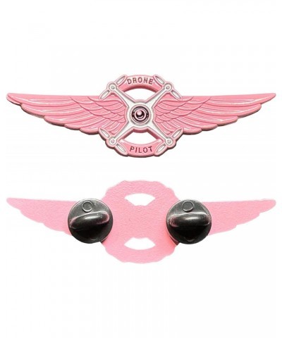 CL2-011 Full size Ladies Pink UAS FAA Commercial Drone Pilot Wings pin Breast Cancer Awareness $11.99 Brooches & Pins