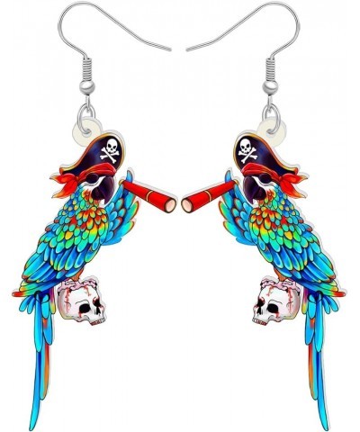 Cute Acrylic Macaw Parrot Earrings Dangle Charms Jimmy Buffett Accessories for Women Girls Summer Animals Jewelry Gifts Pirat...