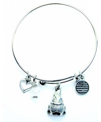 Chubby Chico Charms Book Lover 3D gnome charm bangle bracelet book lover gifts book lover jewelry $12.25 Bracelets