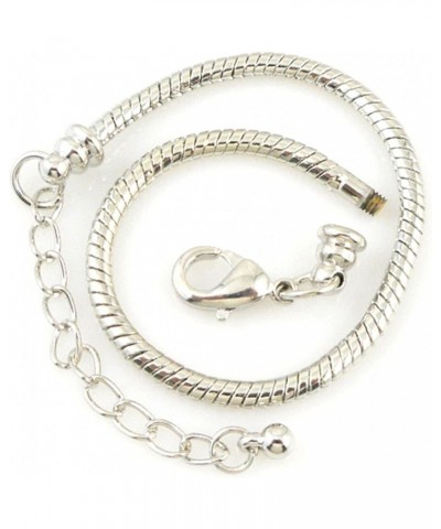 10pcs White Silver Plated Lobster European Style Snake Chain Bracelet fit Charm Beads 6.3 16 CM 5pcs $11.54 Bracelets