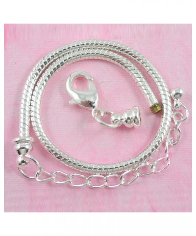 10pcs White Silver Plated Lobster European Style Snake Chain Bracelet fit Charm Beads 6.3 16 CM 5pcs $11.54 Bracelets