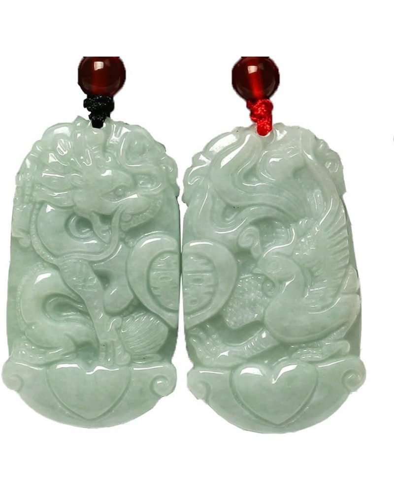 Jadeite Certified Grade A Jade Dragon Fu Foo Dog Lion Kirin Guan Yin Goddess of Mercy Buddhism brave troops Pendant Necklace ...